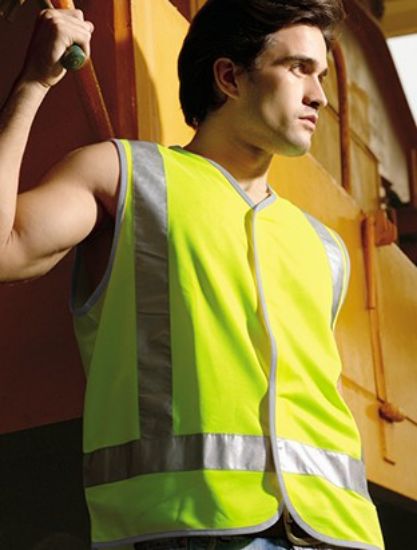 Picture of Unisex Adults Hi-Vis Vest With Reflective Tape