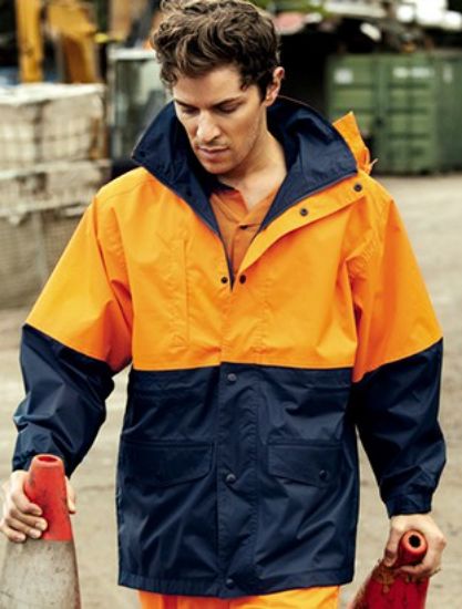 Picture of Unisex Adults Hi-Vis Polar Fleece Lined Jacket