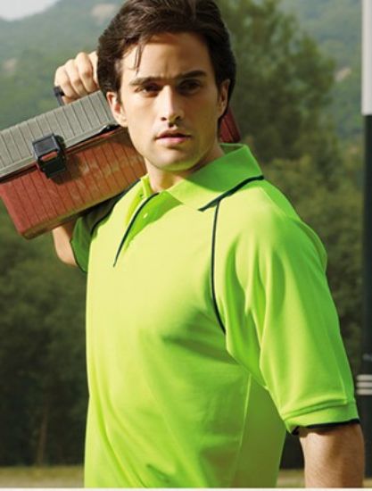 Picture of Unisex Adults Hi-Vis Breezeway Polo