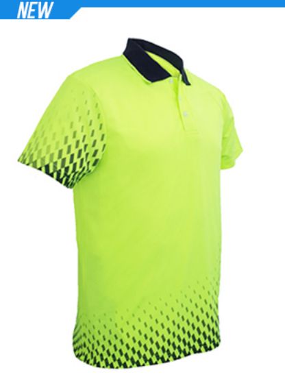 Picture of Unisex Adults Hi-Vis Gradient Polo