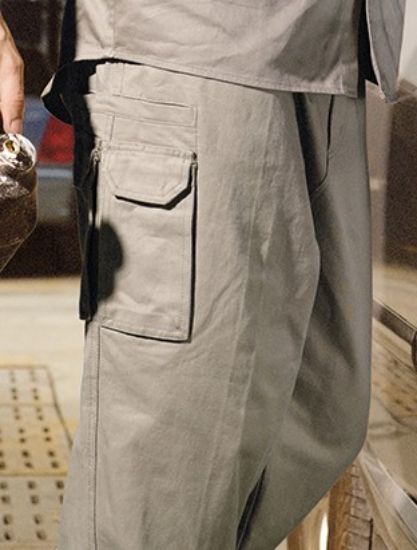 Picture of Unisex Adults Cotton Drill Cargo Pants