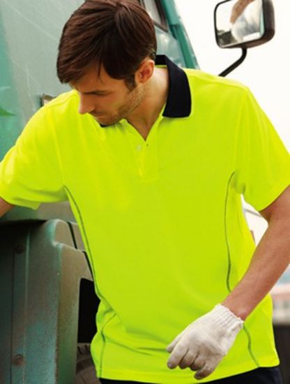 Picture of Unisex Adults Hi-Vis Stitch Essentials Polo
