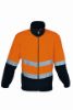 Picture of Unisex Adults Hi-Vis Full Zip Polar Fleece With reflective tape