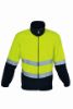 Picture of Unisex Adults Hi-Vis Full Zip Polar Fleece With reflective tape
